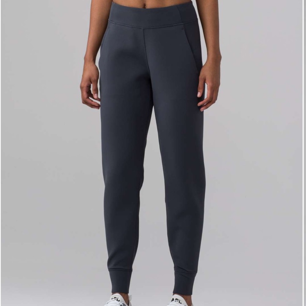 Lululemon embrace the space pant blue tied